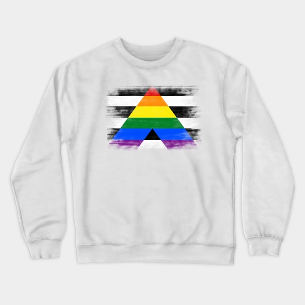 Straight Ally flag Crewneck Sweatshirt by Alyen